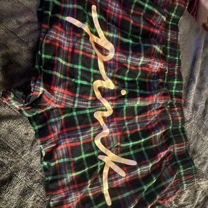 Pink Christmas Pajama Shorts